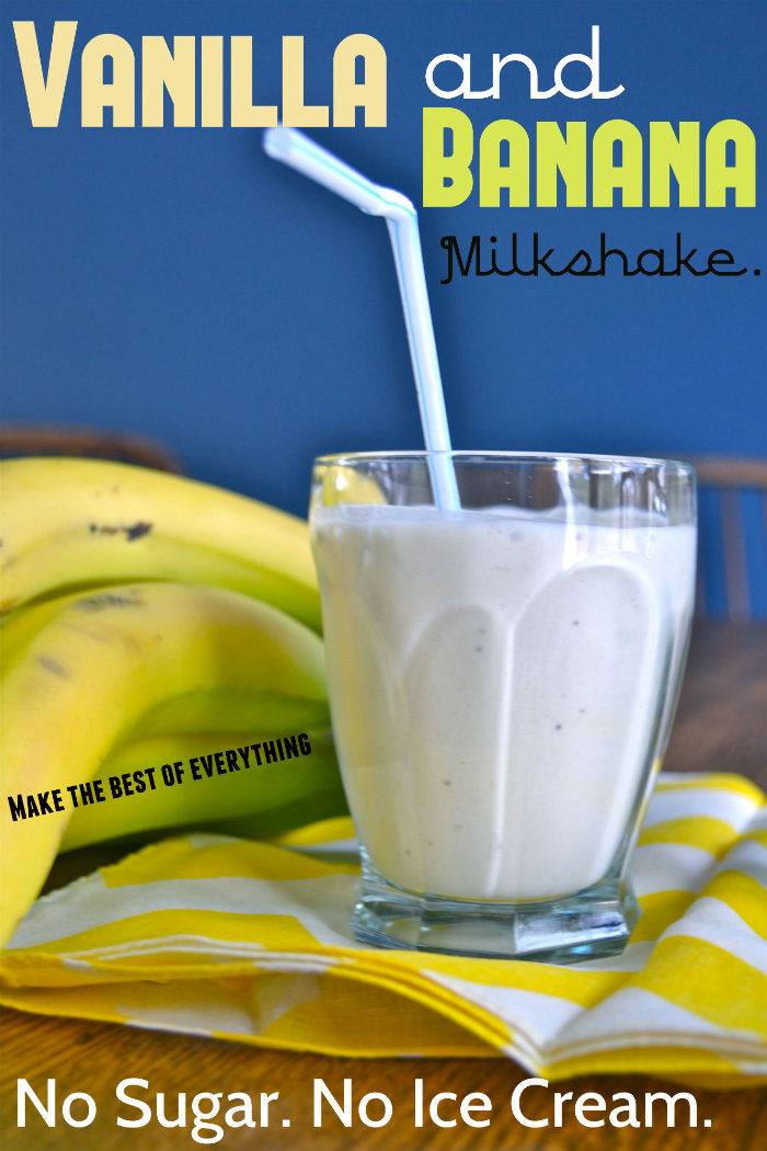 How To Make Banana Milkshake With Ice Cream - Banana Poster