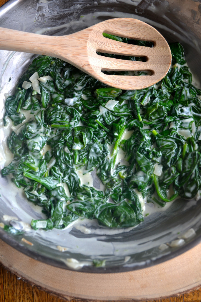 Goat Cheese Creamed Spinach