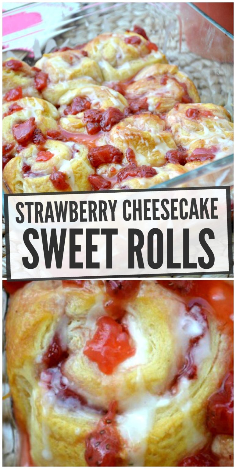 Strawberry Cheesecake Breakfast Rolls Make the Best of Everything