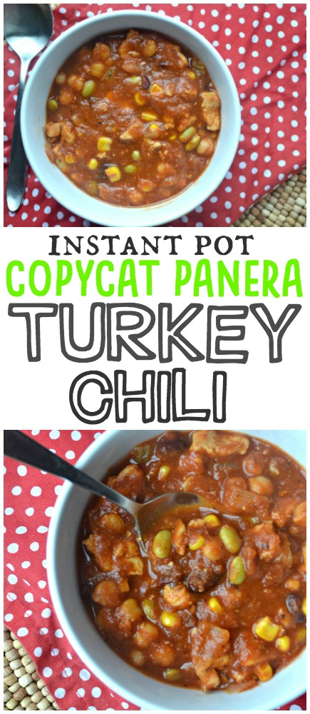 Copycat Panera Turkey Chili- Instant Pot Recipe