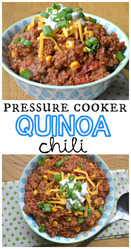 Pressure Cooker Beanless Quinoa Chili - Make the Best of Everything