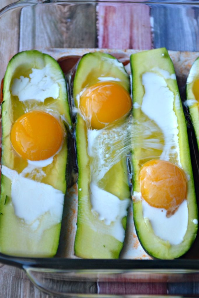 Italian Baked Eggs Zucchini Boats - Make the Best of Everything