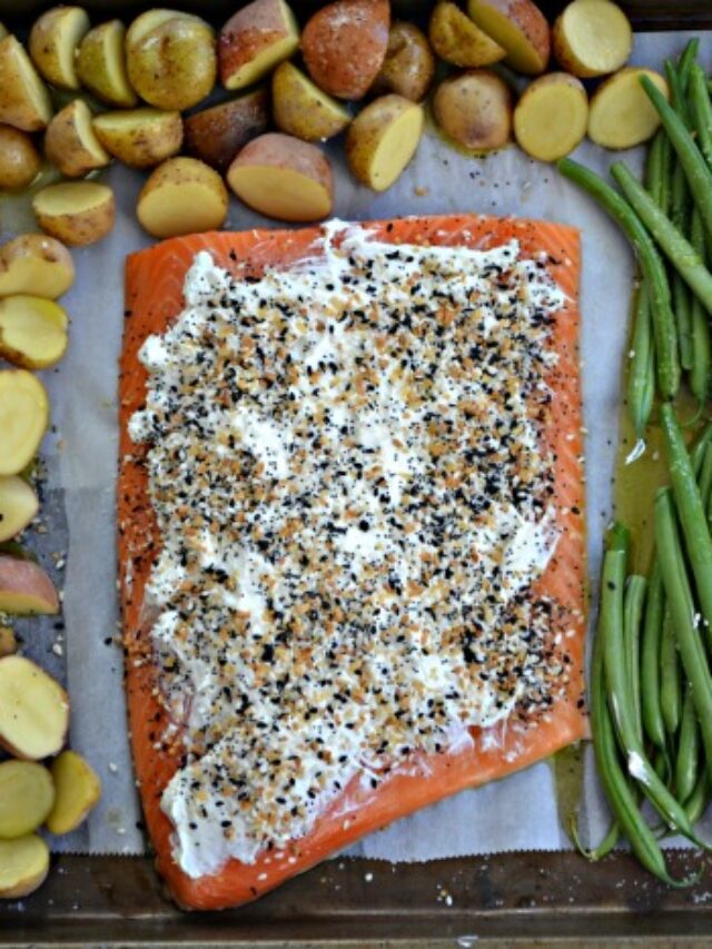 Everything Bagel Sheet Pan Salmon Story Make the Best of Everything