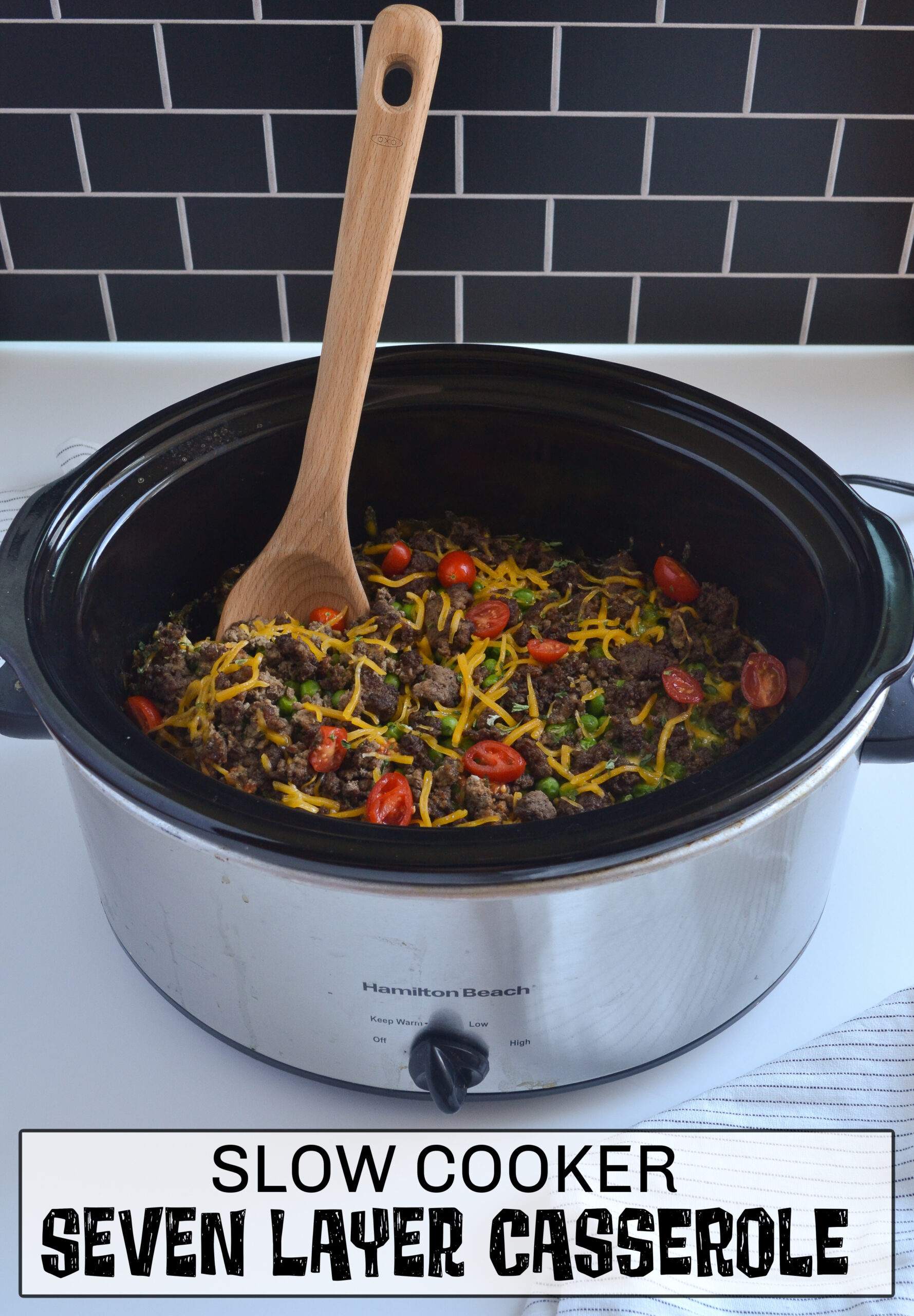 Slow Cooker Seven Layer Casserole - Make the Best of Everything