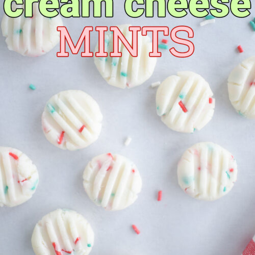 Funfetti Cream Cheese Christmas Mints - Make the Best of Everything