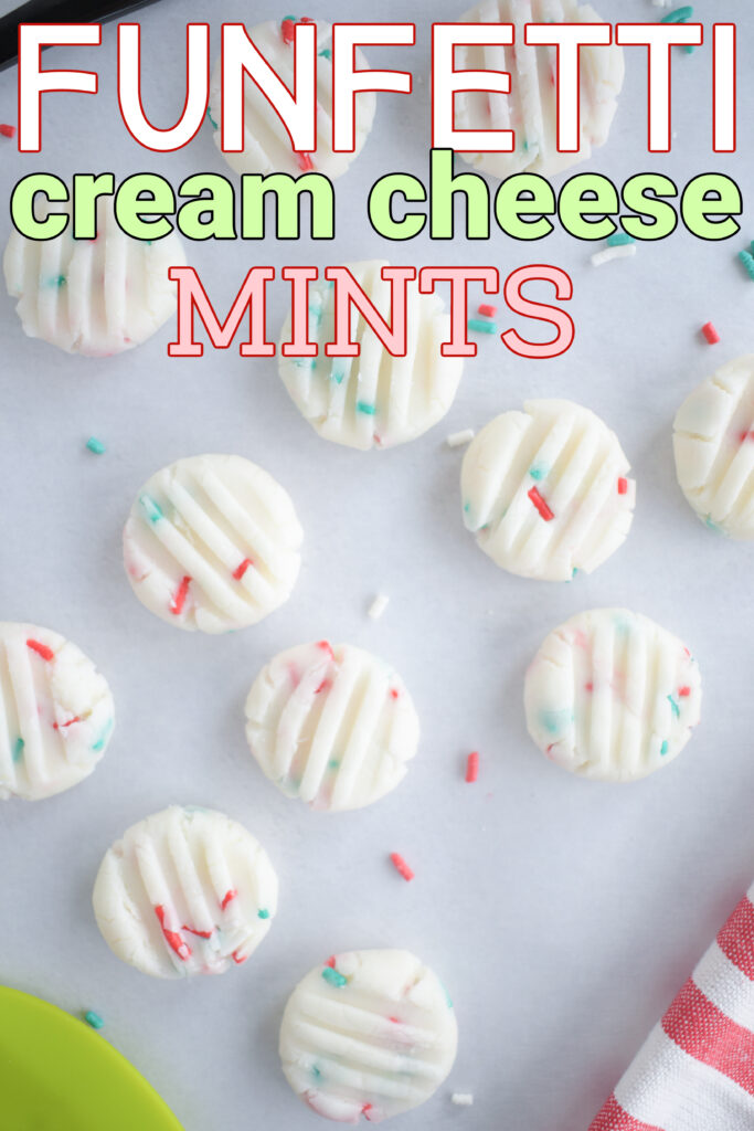 Funfetti Cream Cheese Christmas Mints - Make the Best of Everything