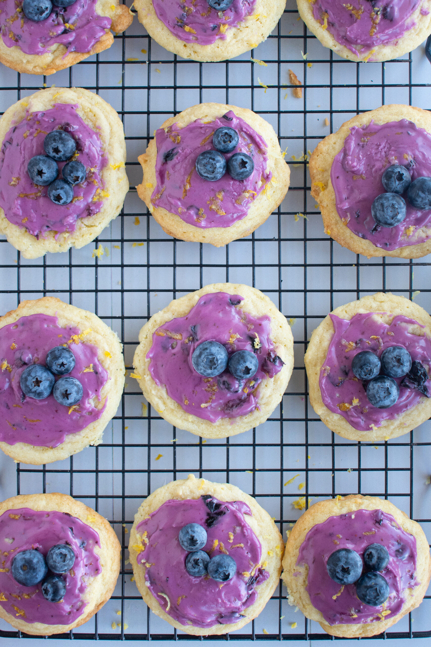 Lemon Sugar Cookies with Blueberry Frosting Story - Make the Best of  Everything